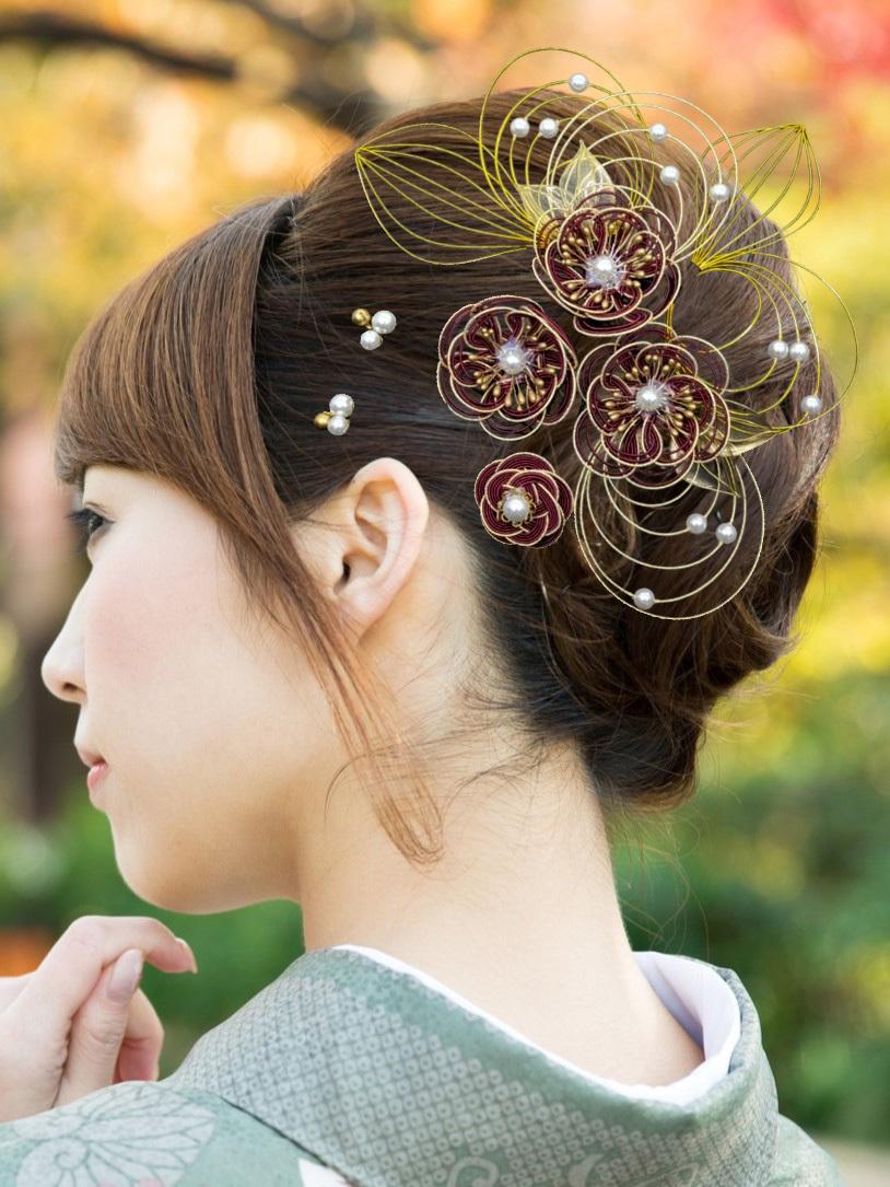 成人式 髪飾り：HANA SHIRABE ＃835Wi